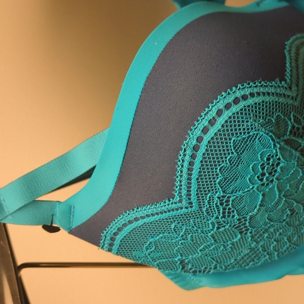 38B Maidenform Push Up & In Demi UW Bra Galaxy Blue - Picture 4 of 6
